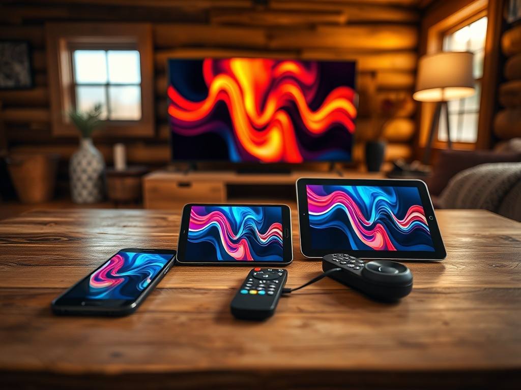 IPTV Satin Multi-Device Streaming auf Smartphone, Tablet und TV
